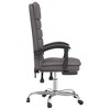 vidaXL Massage Reclining Office Chair Gray Faux Leather - 4 of 4