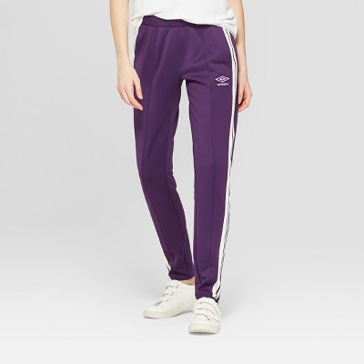 purple track pants womens