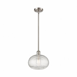 Ithaca - 1 Light Stem Hung Mini Pendant In Industrial Style-9.5 Inches Tall and 10 Inches Wide - 1 of 1
