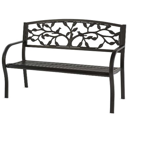 Black outdoor best sale bench target