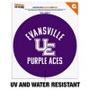 University of Evansville Purple Aces Logo Automotive Car Window Locker Circle Bumper Sticker - 2 of 4