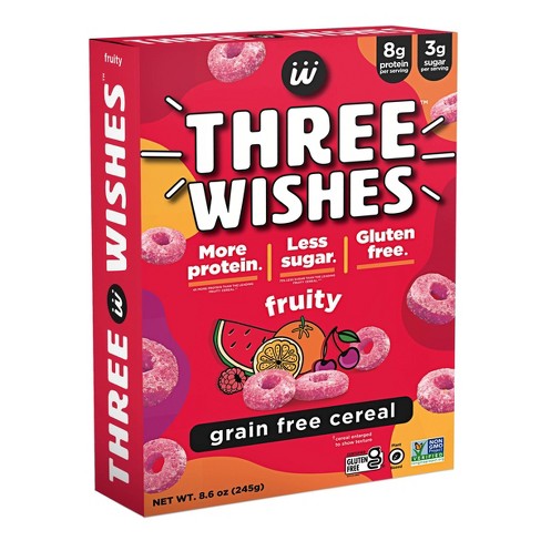 Three Wishes Fruity Cereal - 8.6oz : Target