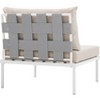 Modway Harmony Armless Outdoor Patio Aluminum Chair - 3 of 4