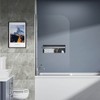 VYNXARIA 31"*55" Bathtub Screen Framless Shower Door Tempered Glass Shower Panel - 2 of 4
