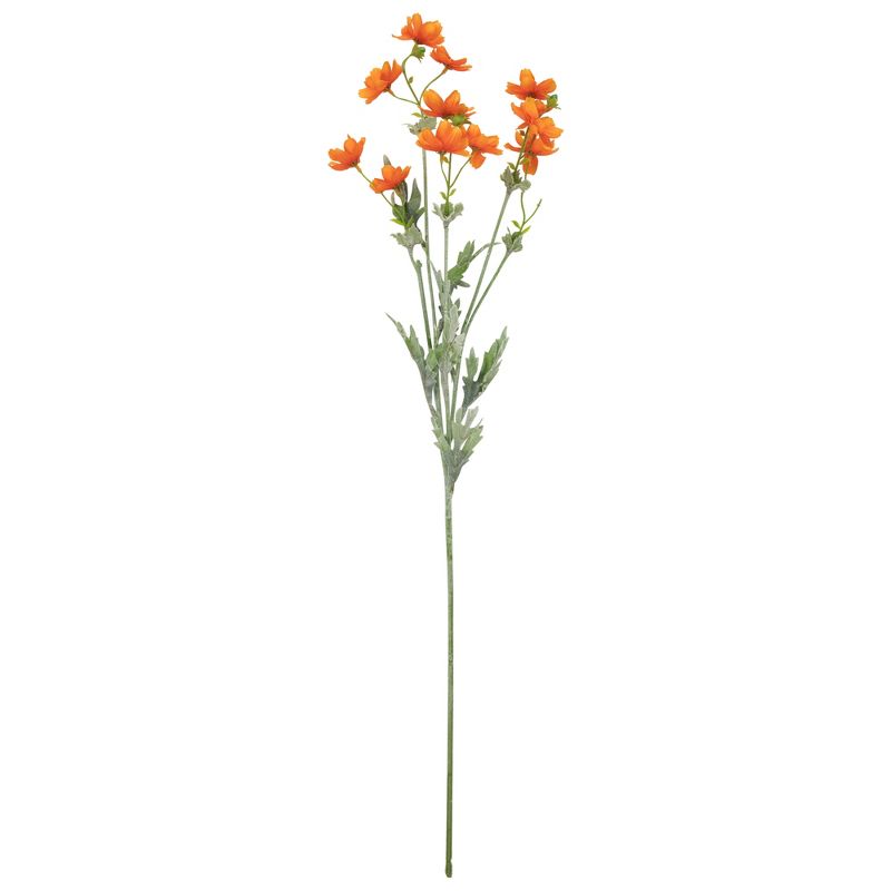 Allstate Floral 27.5" Orange Baby Cosmos Artificial Silk Floral Spray, 1 of 5