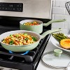 T-fal Fresh Simply Cook 12pc Ceramic Recycled Aluminum Cookware Set - Green - image 4 of 4