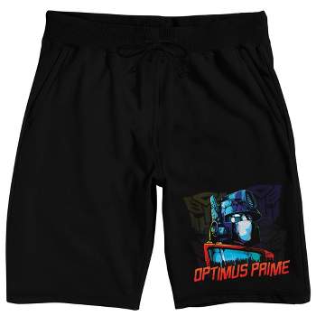 Transformers Optimus Prime Men's Black Sleep Pajama Shorts
