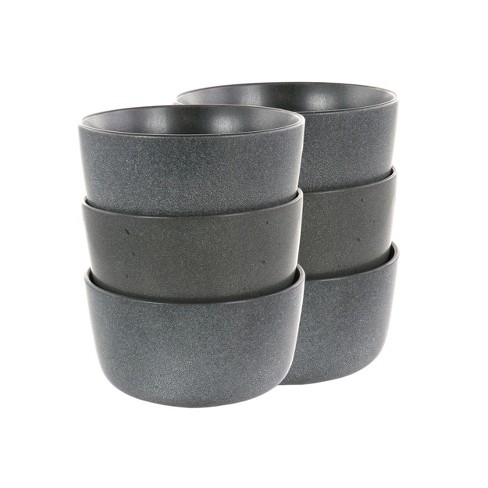 Gibson Our Table Landon 6 Piece 15oz Reactive Glaze Coffee Cup Set In  Truffle Grey : Target