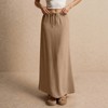 Women's Mid Waist Tummy Control Pencil Skirts Stretchy Casual Bodycon Maxi Skirt - 3 of 4