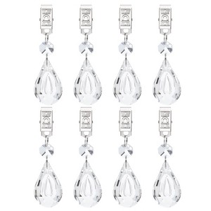 Unique Bargains Metal Outdoor Garden Decorative Tablecloth Weight Clips 8 Pcs - 1 of 4