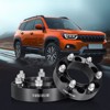 VEVOR Wheel Spacers, 1.5" 6"x5.5" Wheel Adapters, 6 Lug Forged Spacer, 106.1 mm Bore Hubcentric M12 x1.5 Studs Spacers, Fit for 1996-2022 Toyota,BLACK - 2 of 4
