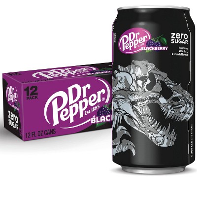 Dr Pepper Blackberry Zero Sugar Soda - 12pk/12 fl oz Cans