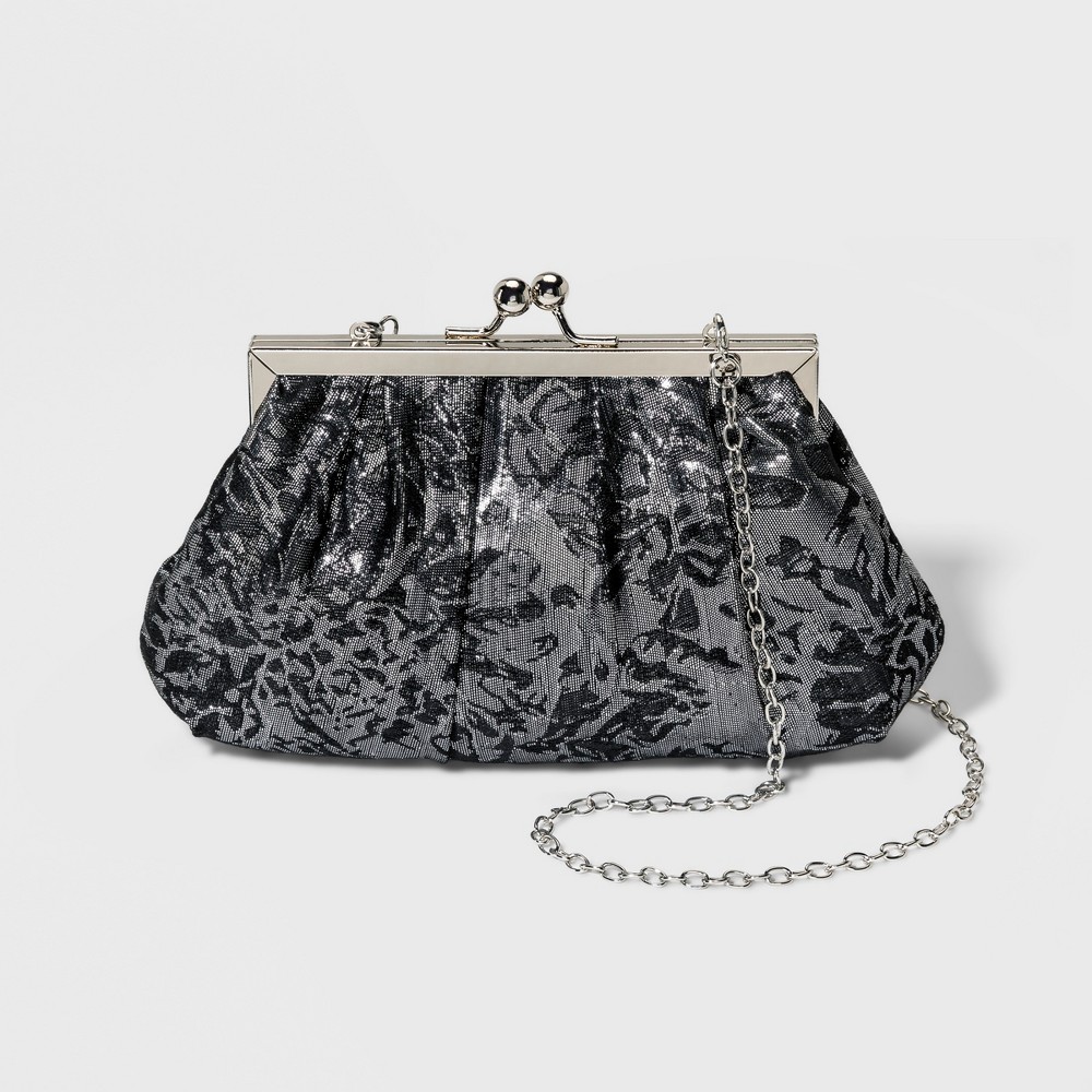 The Bonbon 1920's Pochette Bag - Noir Silver