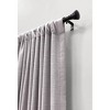 Decorative Drapery Single Rod Set with Trumpet Finials Oil Rubbed Bronze - Lumi Home Furnishings - 2 of 4