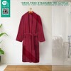 merican Soft Linen Luxury Men’s Fleece Bathrobe – Soft, Absorbent, Warm, Lightweight, Plush Turkish Robe for Men - 3 of 4
