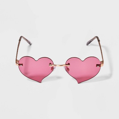 Girls&#39; Rimless Heart Sunglasses - art class&#8482; Pink