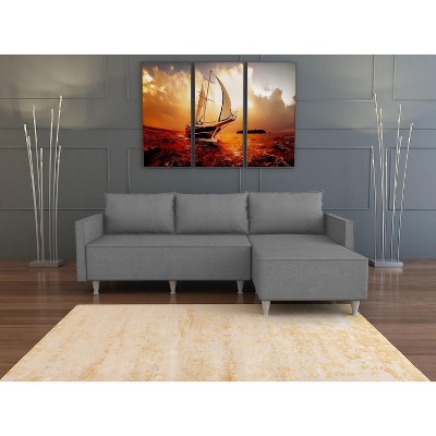 NicBex Couches for Living Room Sectional L-shaped Sofa Couches Comfy Upholstered Sofa with Chaise