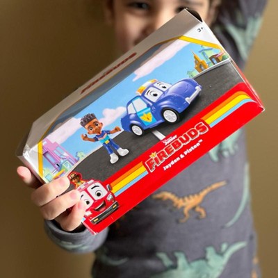 Disney Junior Firebuds Jayden & Piston Action Figure & Police Car