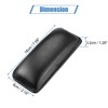 Unique Bargains Universal Faux Leather Car Center Console Knee Leg Elbow Cushion Pad 7.09"x3.15"x1.26" Black - image 3 of 4