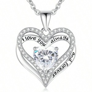 Sterling Silver Necklace for Women, Birthday Gift for Mom, Wife, Girlfriend, Daughter, Anniversary - 1 of 4