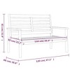 vidaXL Garden Sofa Bench Natural Wood Solid Acacia Wood Medium Durable - 4 of 4