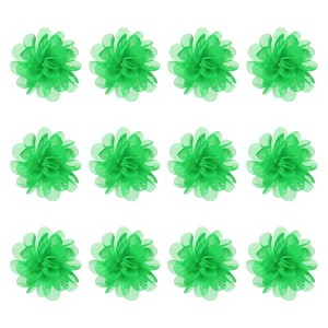 Unique Bargains Mesh Fabric Full Chiffon Flowers for DIY 12 Pcs - 1 of 4