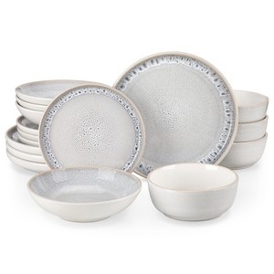 vancasso 16 Piece Stoneware Dinnerware Set with Dinner Plates, Dessert Plates, Soup Plates and Bowls for 4 - 1 of 4