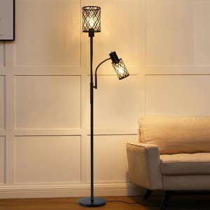 TiramisuBest Modern Floor Lamps in Various Colors and Styles with Shades 110~120v Metal/Wood Frame for Living Rooms and Bedrooms - 1 of 4
