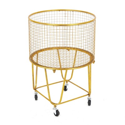 Glam Iron Storage Cart Gold - Olivia & May