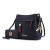 MKF Collection Shivani Vegan Leather Women’s Hobo Bag by Mia K with wallet – 2 pieces - 2 of 4