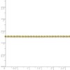 Black Bow Jewelry 1.75mm, 10k Yellow Gold Diamond Cut Solid Rope Chain Bracelet - 4 of 4