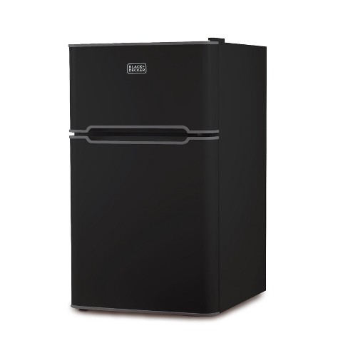 BLACK+DECKER 3.2-cu ft Standard-depth Freestanding Mini Fridge Freezer  Compartment (Black) ENERGY STAR in the Mini Fridges department at