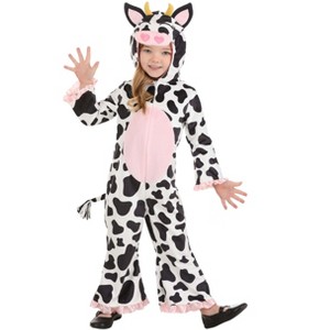 HalloweenCostumes.com Toddler Cute Cow Costume, Farm Animal Costumes for Girls - 1 of 4