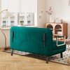 TiramisuBest 3-in-1 Convertible Sleeper Chair,Tri-Fold Sofa Bed,Adjustable Backrest, Chaise to Twin Bed for Small Spaces(Antique Green) - 3 of 4