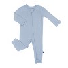 Larkspur Baby Zip Romper in Stone - 3 of 3