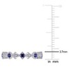 EVERLY JEWELRY | 10K Gold Created Gemstone and Diamond Accent Eternity Ring-Multiple Gemstone and Metal Color Options - 4 of 4
