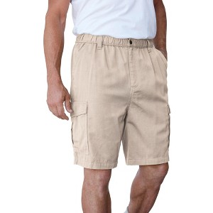 Boulder Creek by KingSize Men's Big & Tall Renegade 9" Full Elastic Waist Cargo Shorts - 1 of 4