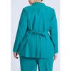 ELOQUII Women's Plus Size Tie Waist Soft Suiting Blazer - 3 of 4