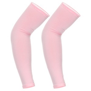 Unique Bargains Nylon Breathable Sun Protection Compression Arm Sleeves 1 Pair - 1 of 4