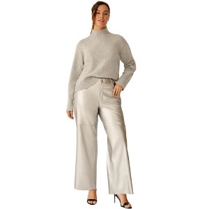 ellos Boxy Mock Neck Pullover - 1 of 4