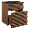Modway Render Vanity with Sink-Floor, 18 Inch, Walnut Black - 2 of 4