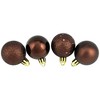 Northlight 96ct Shatterproof 4-Finish Christmas Ball Ornament Set 1.5" - Brown - 3 of 4