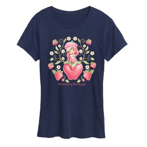 Women's - Strawberry Shortcake - Giant Strawberry Short Sleeve Graphic T-Shirt - 1 of 4