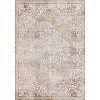 Acekool Floral Area Rug Machine Washable Non-Slip Low-Pile Soft Medallion Vintage Carpet - 2 of 4
