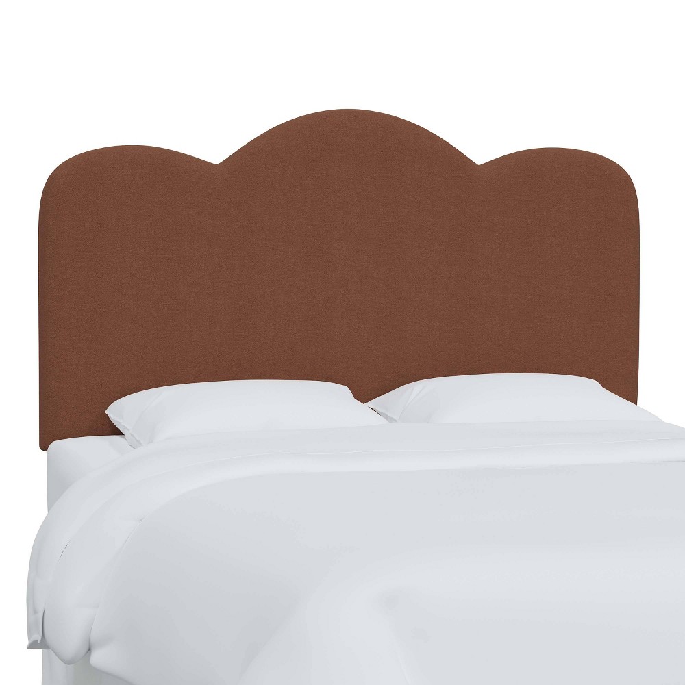 Skyline Furniture Queen Lizzie Headboard Zuma Terracotta: Upholstered, Pine Frame, Red Solid Pattern -  86258621