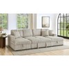 VYNXARIA U Shaped Sleeper Sofa, 122 inch Overisze - 2 in 1 Pull Out Bed, Sectional Sleeper Sofa with Double Storage Chaise for Living Room - 4 of 4