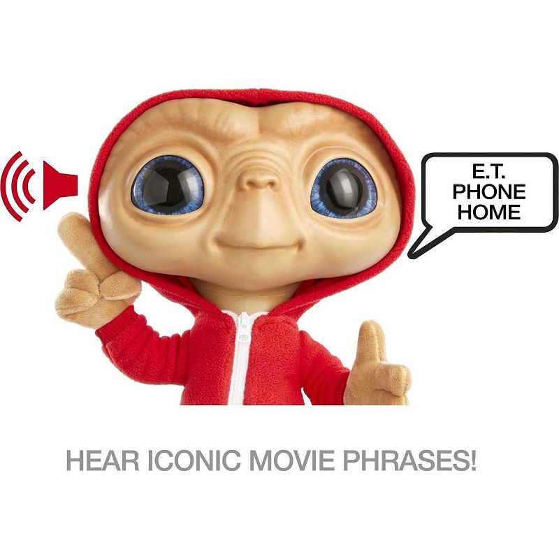 Mattel E.T. The Extra-Terrestrial 40th Anniversary 11 Inch Plush with Lights and Sound, 3 of 5