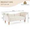 Christopher Knight Home Merlin Vintage Upholstered Velvet Tufted Bench with Rolled Arms - 3 of 4