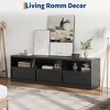 Mid Century Modern TV Stand for 65 70 75 Inch TVs, Industrial Entertainment Center with 3 Drawers & Open Shelves, Sturdy MDF for Living Room - 4 of 4