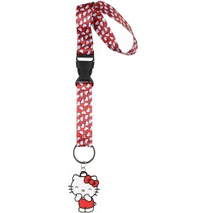 Hello Kitty All-Over Print Wrist Strap Lanyard For Keys - 1 of 4